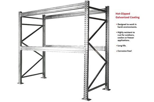 Galvanized coated Pallet Rack