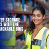 Stackable plastic bins